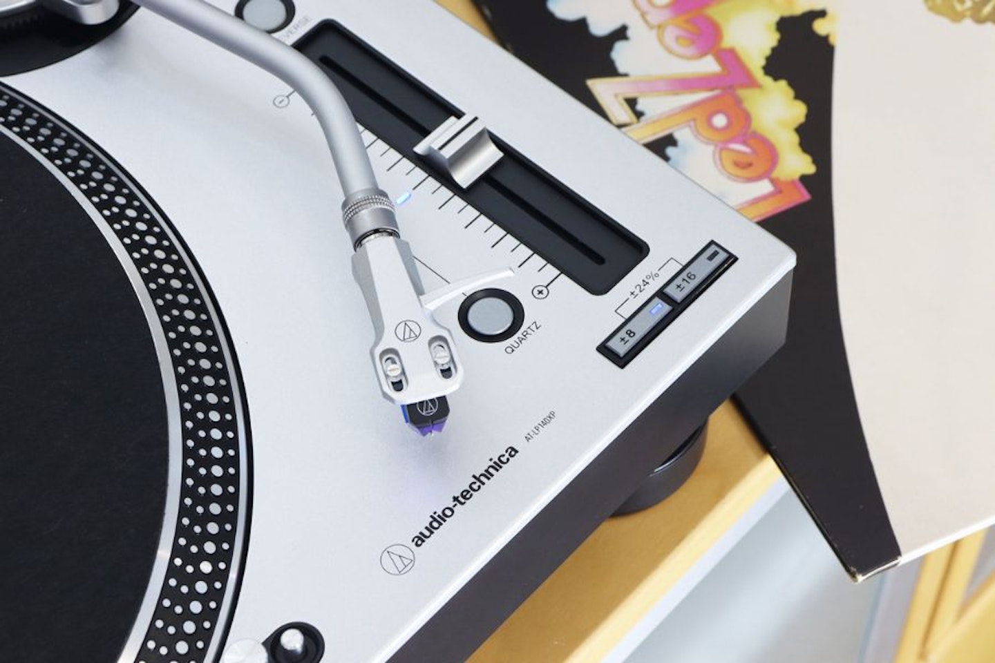 Audio-Technica LP140XPSVEUK Professional Manual Turntable - tonearm, stylus and pitch control