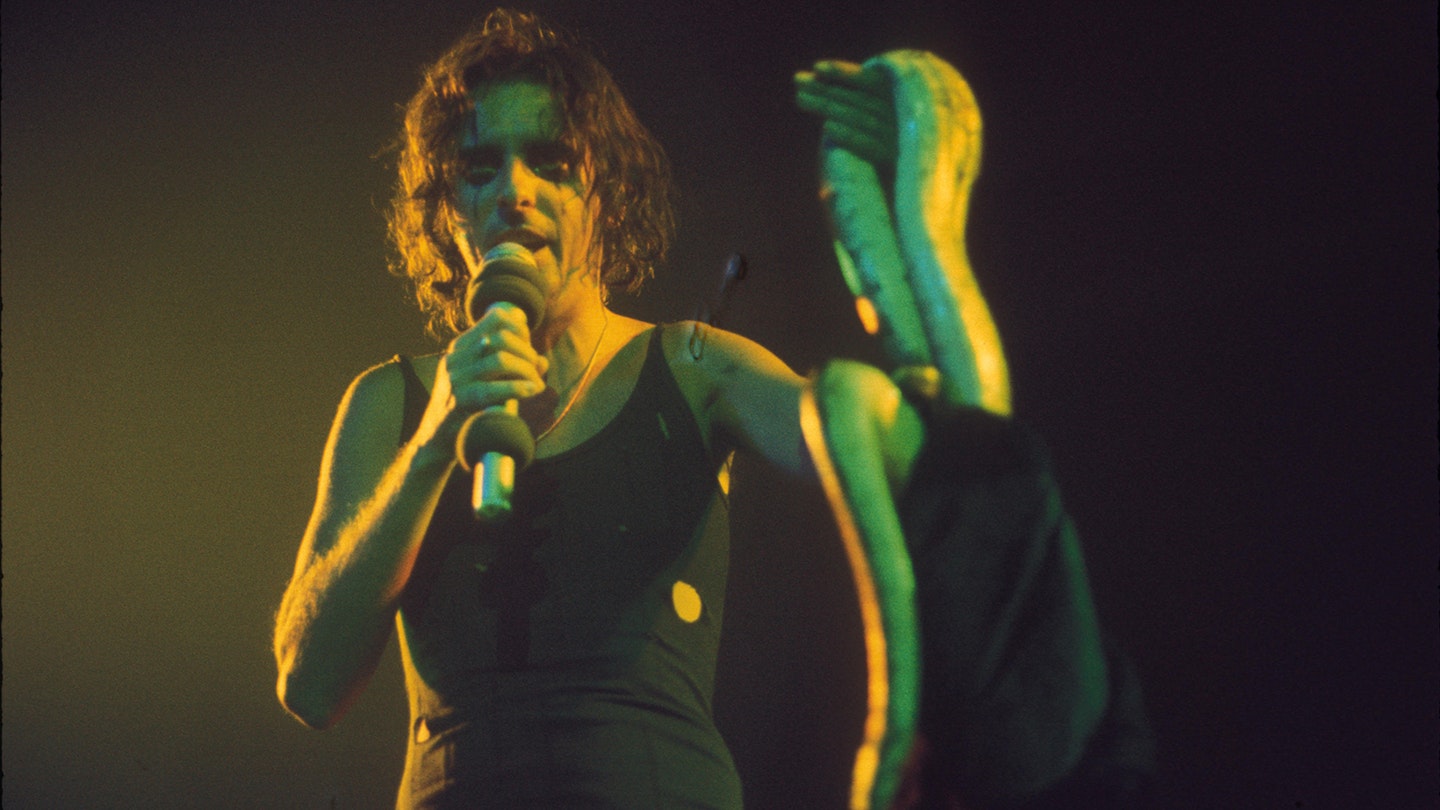 Alice Cooper onstage 1977