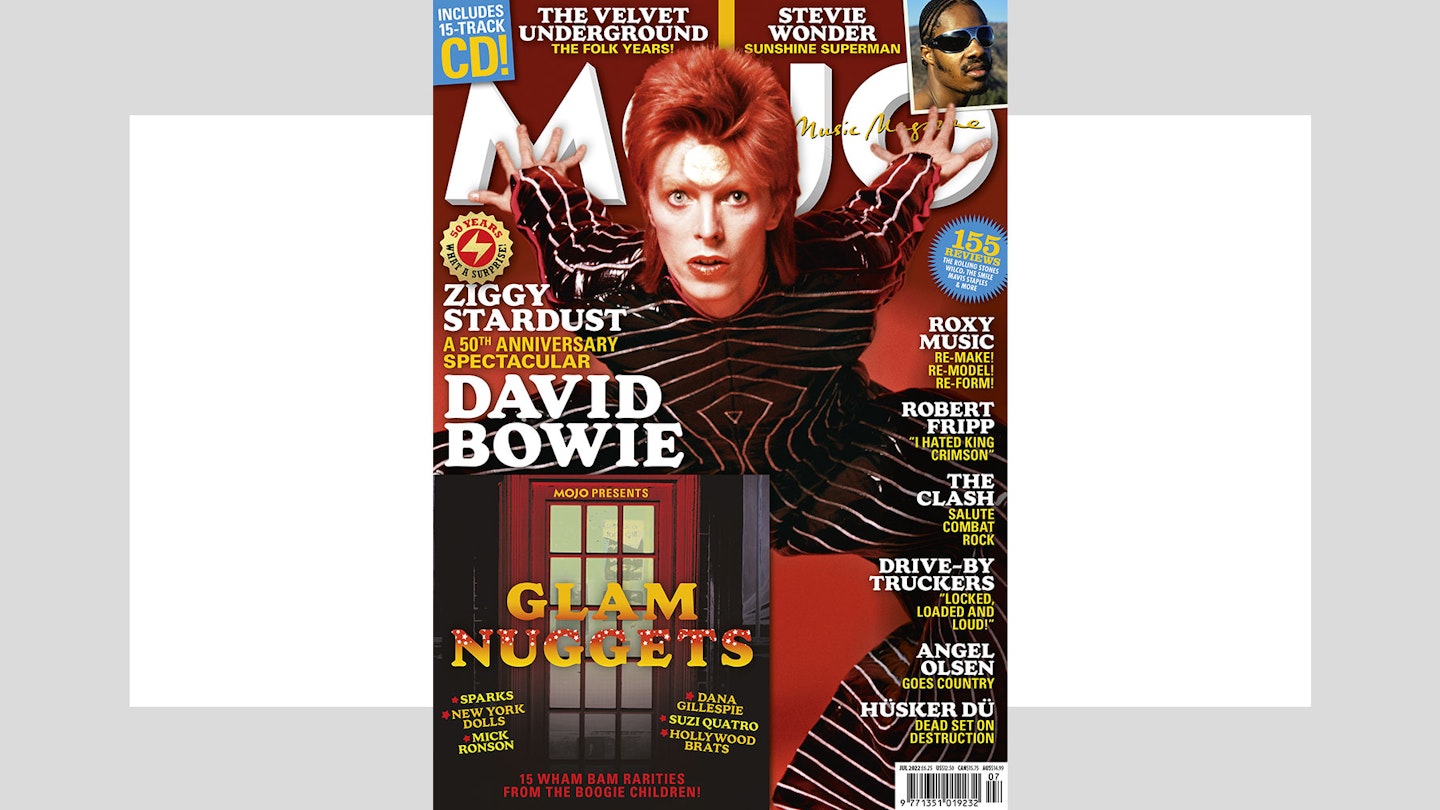 The cover of MOJO 344, featuring David Bowie as Ziggy Stardust