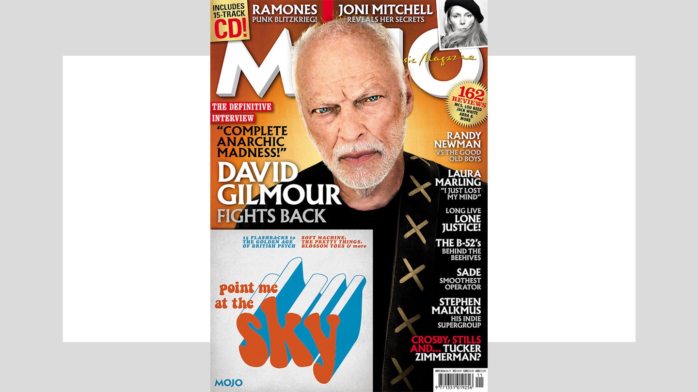 David Gilmour, on the cover of MOJO magazine, number 372