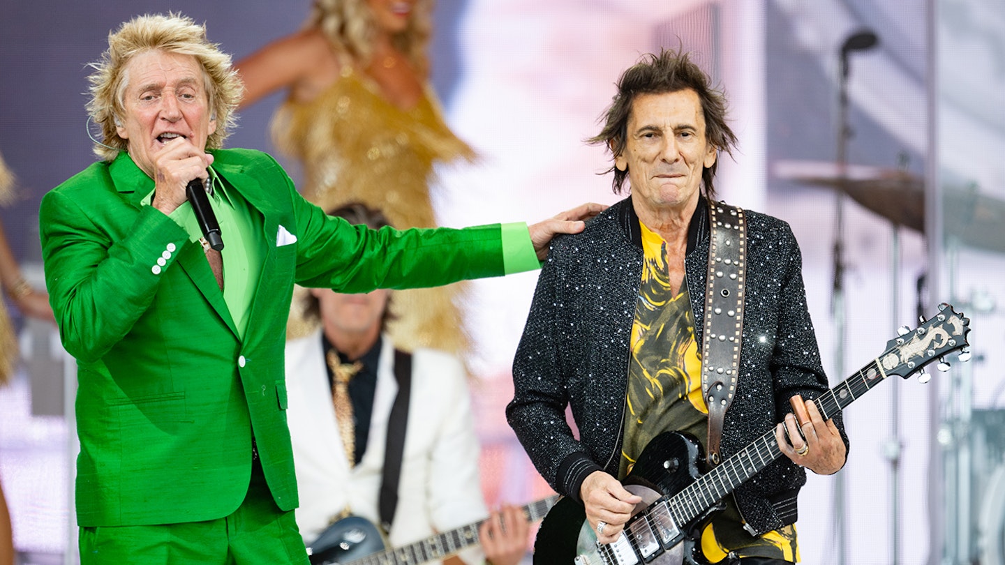 Rod Stewart At Glastonbury 2025 Review: Ronnie Wood, Mick Hucknall, and more join Rod for a set of showbiz crowd-pleasers